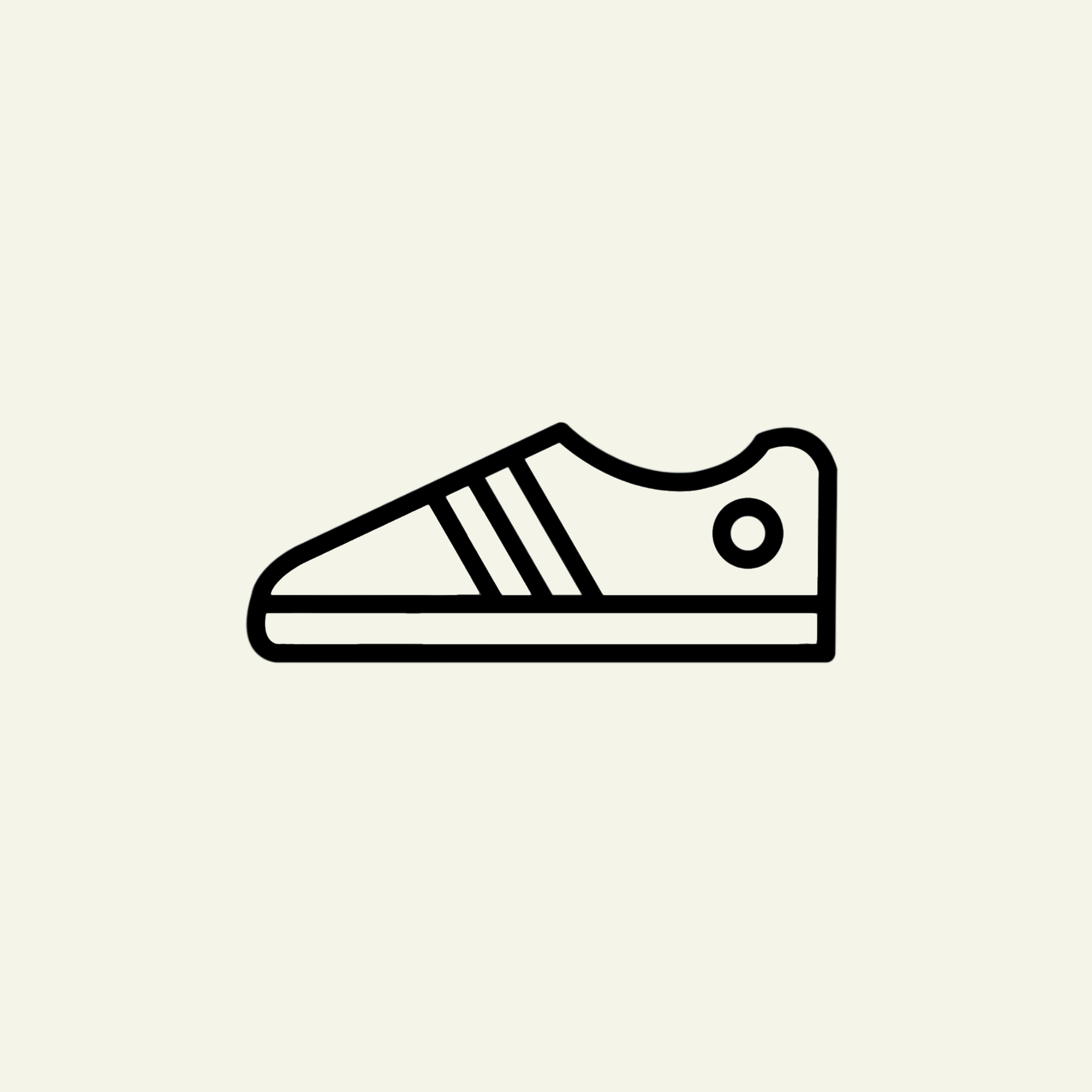 tennis shoe black icon